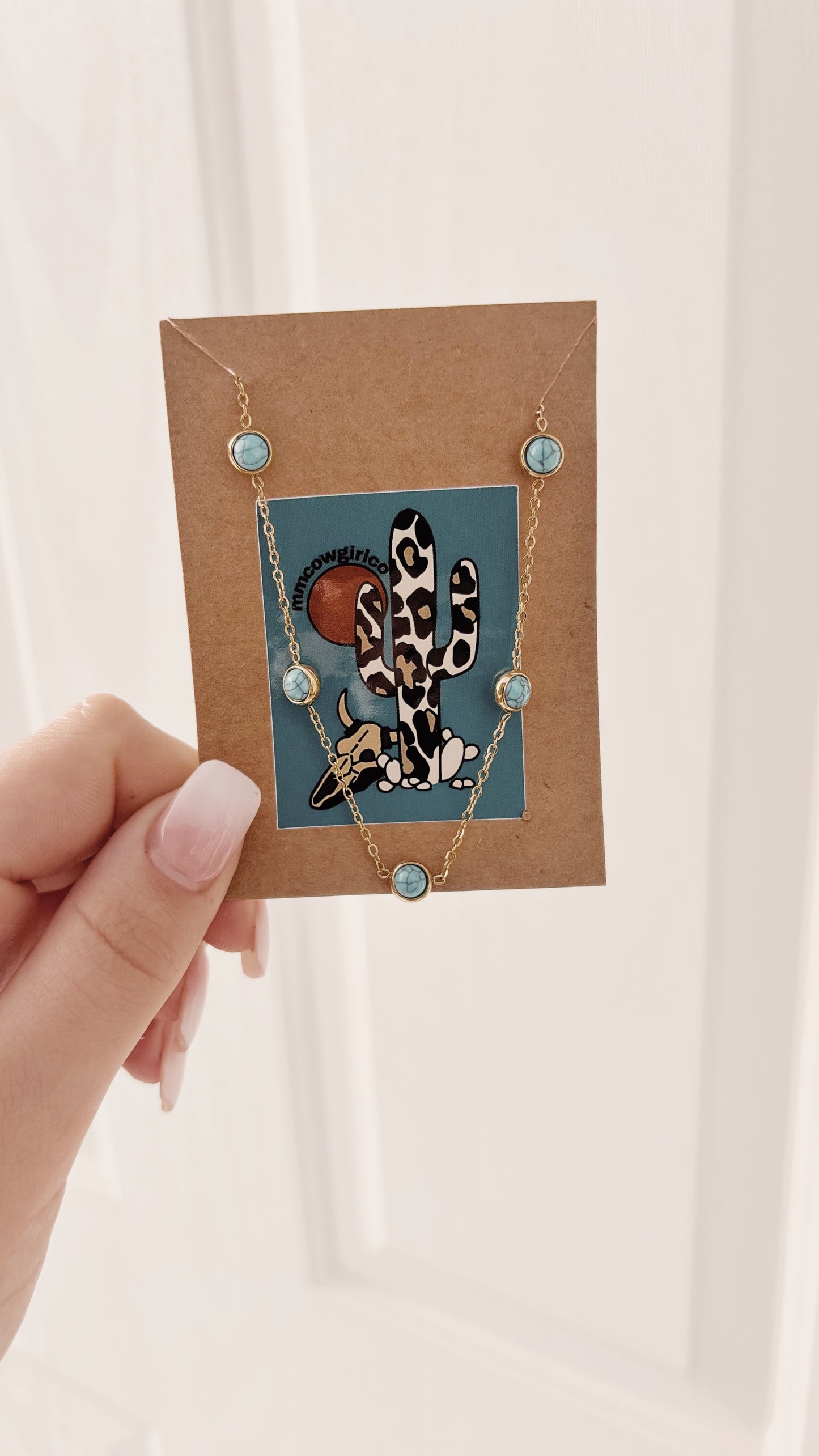 Turquoise Gold Necklace