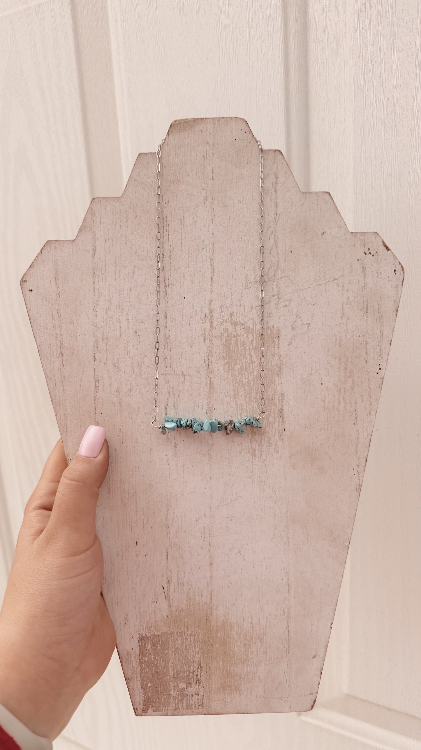 Turquoise Bar Necklace