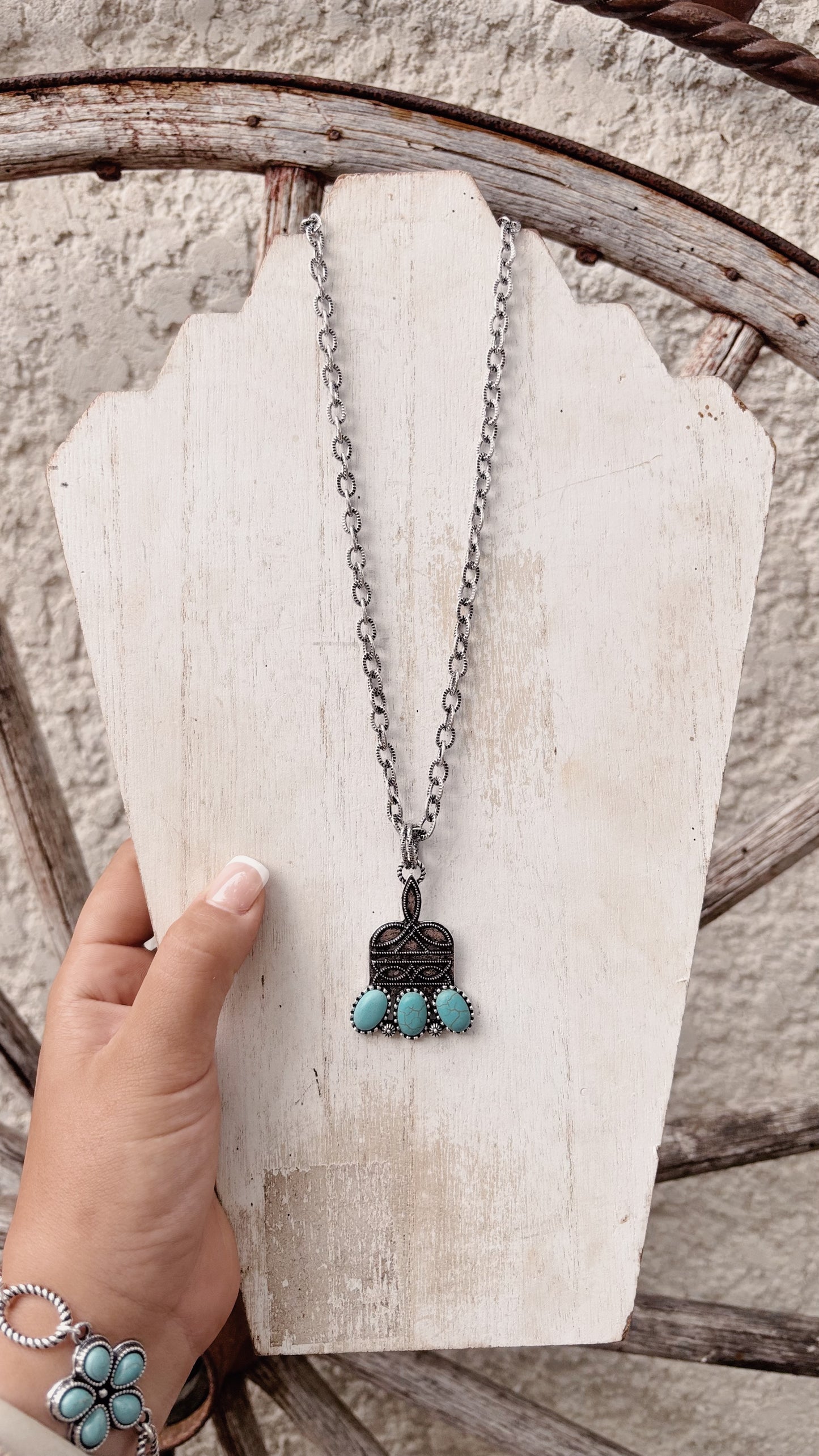 Boot Stitch Necklace