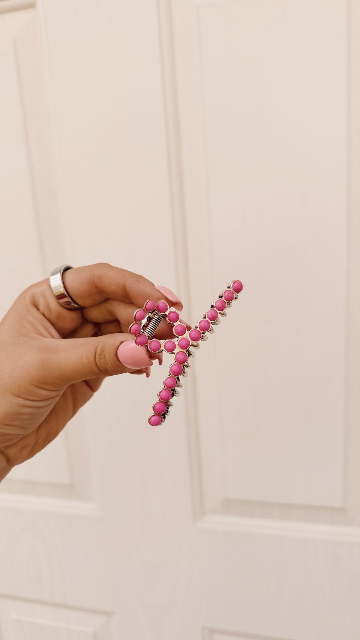 Hot Pink Claw Clip