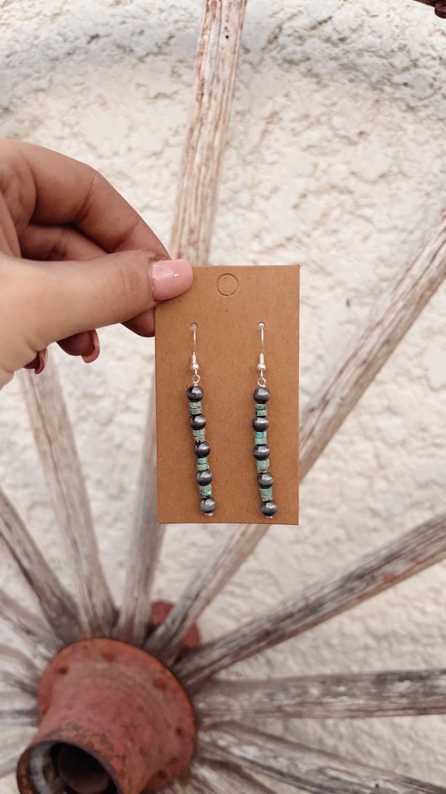 Navajo and Turquoise Dangle Earrings