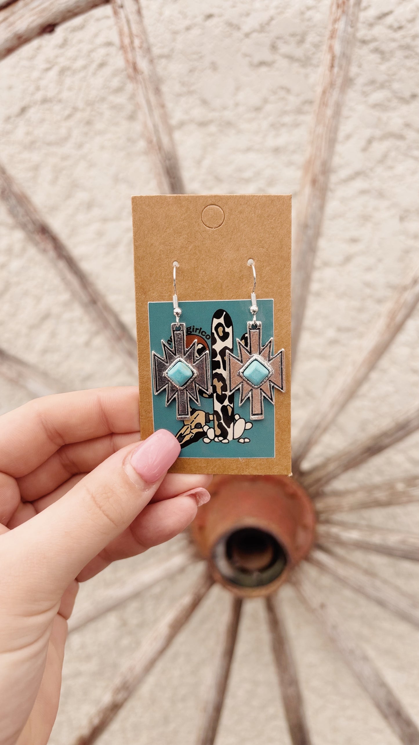 Turquoise Aztec Earrings