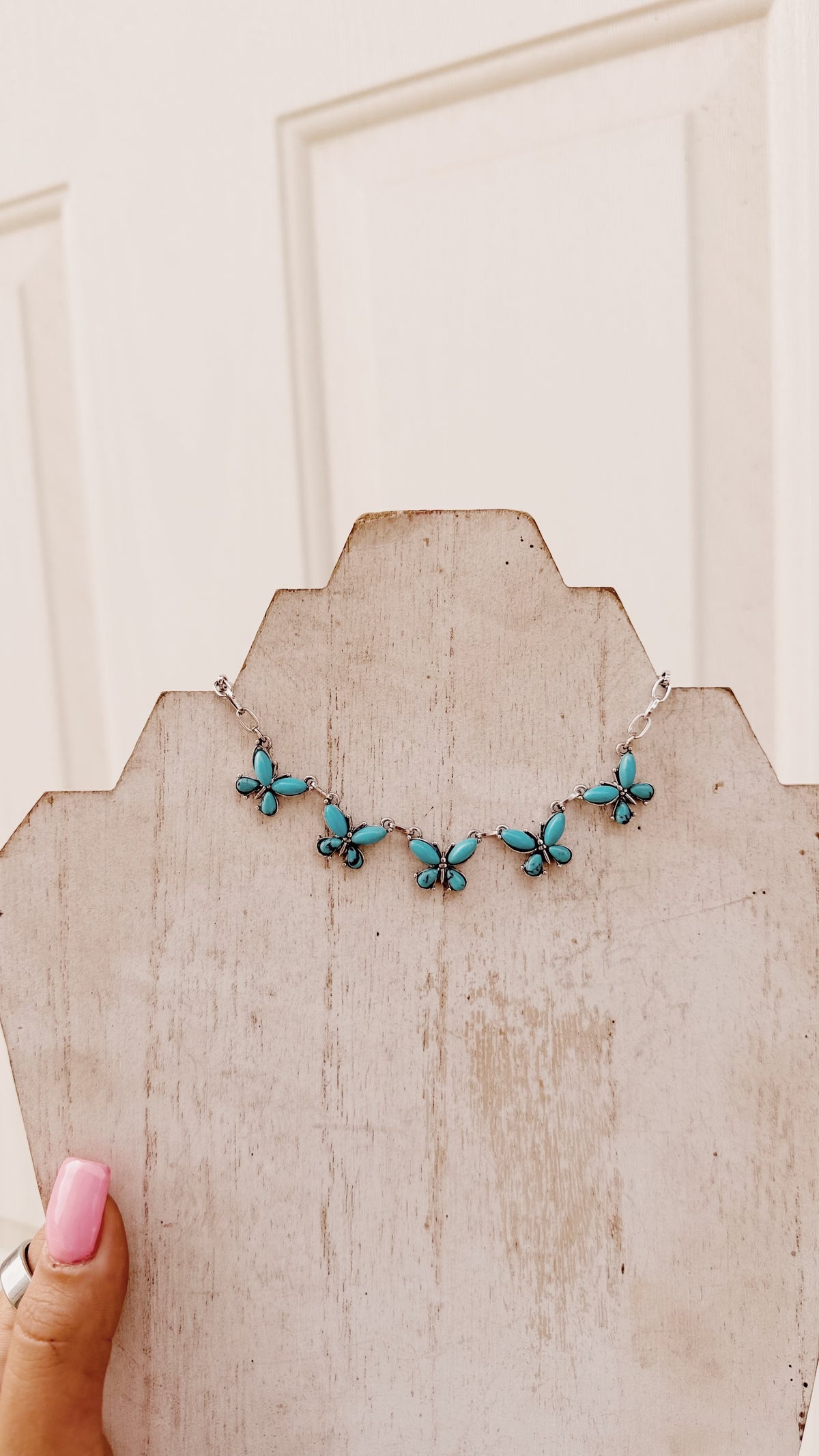 Turquoise Butterfly Necklace