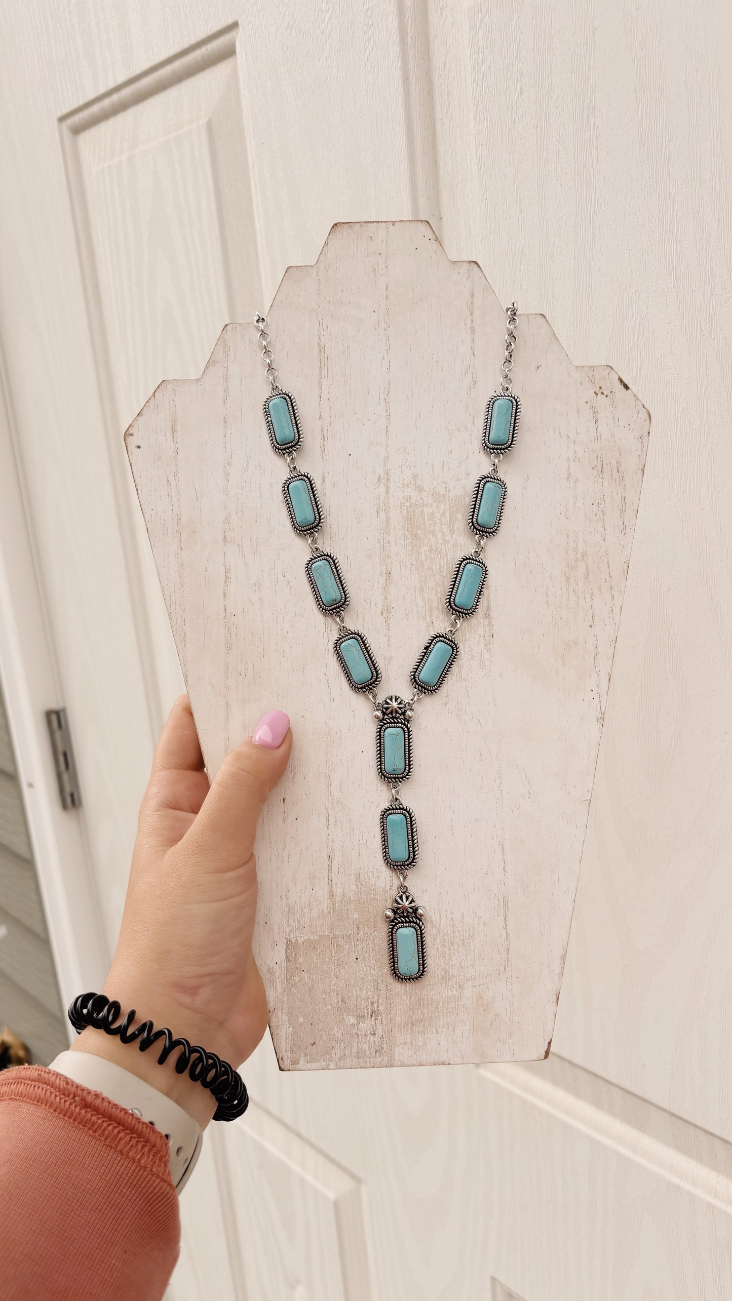 Statement Chain Turquoise Necklace