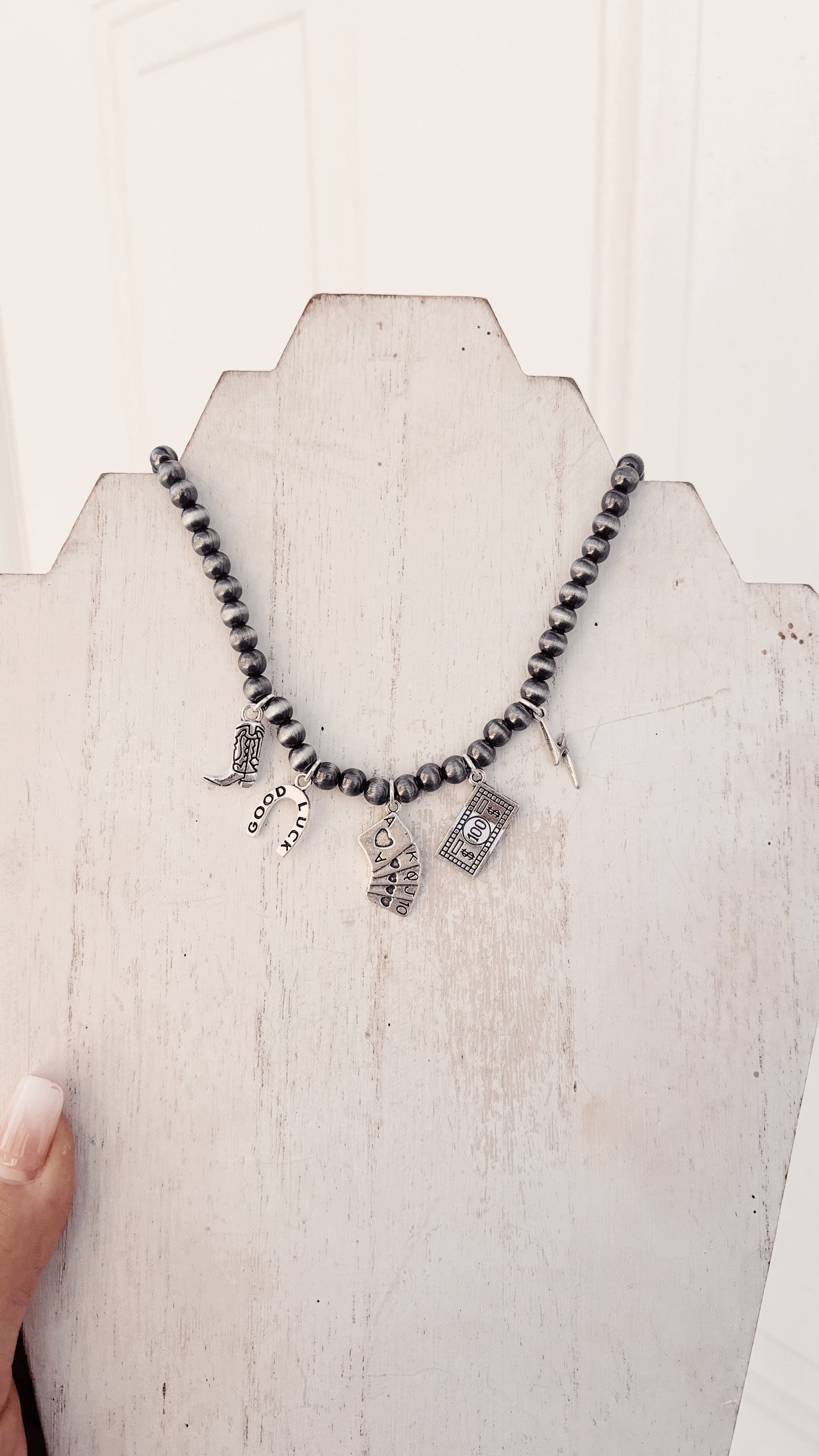 Beaded Charm Necklace