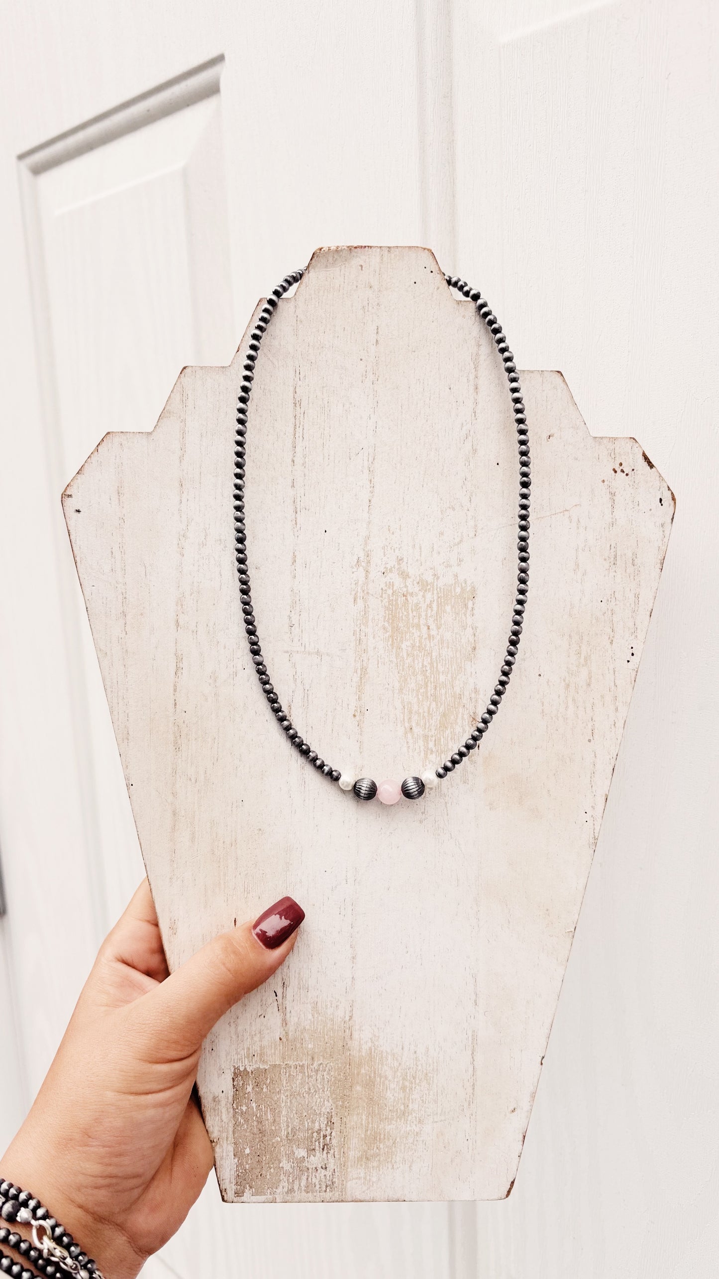 Pink Pearl Necklace