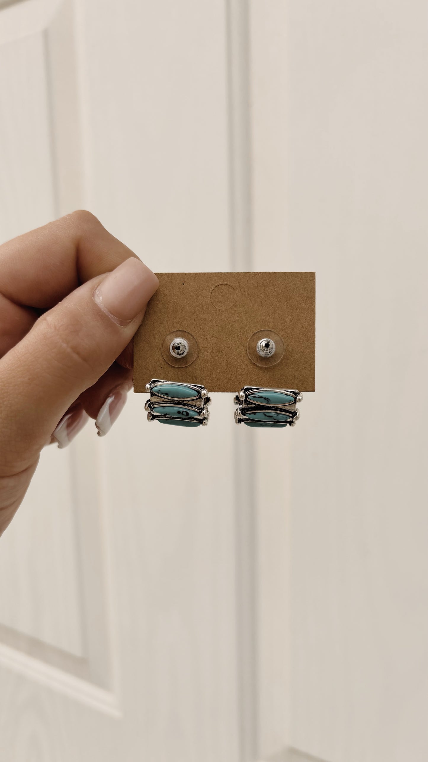 Turquoise Hoop Earrings