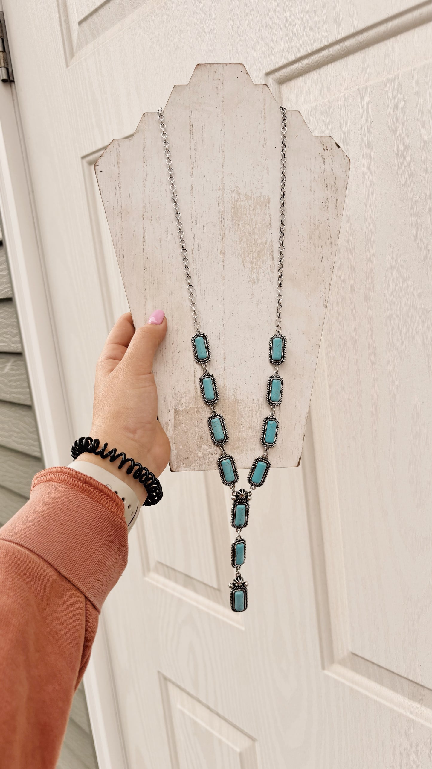 Statement Chain Turquoise Necklace