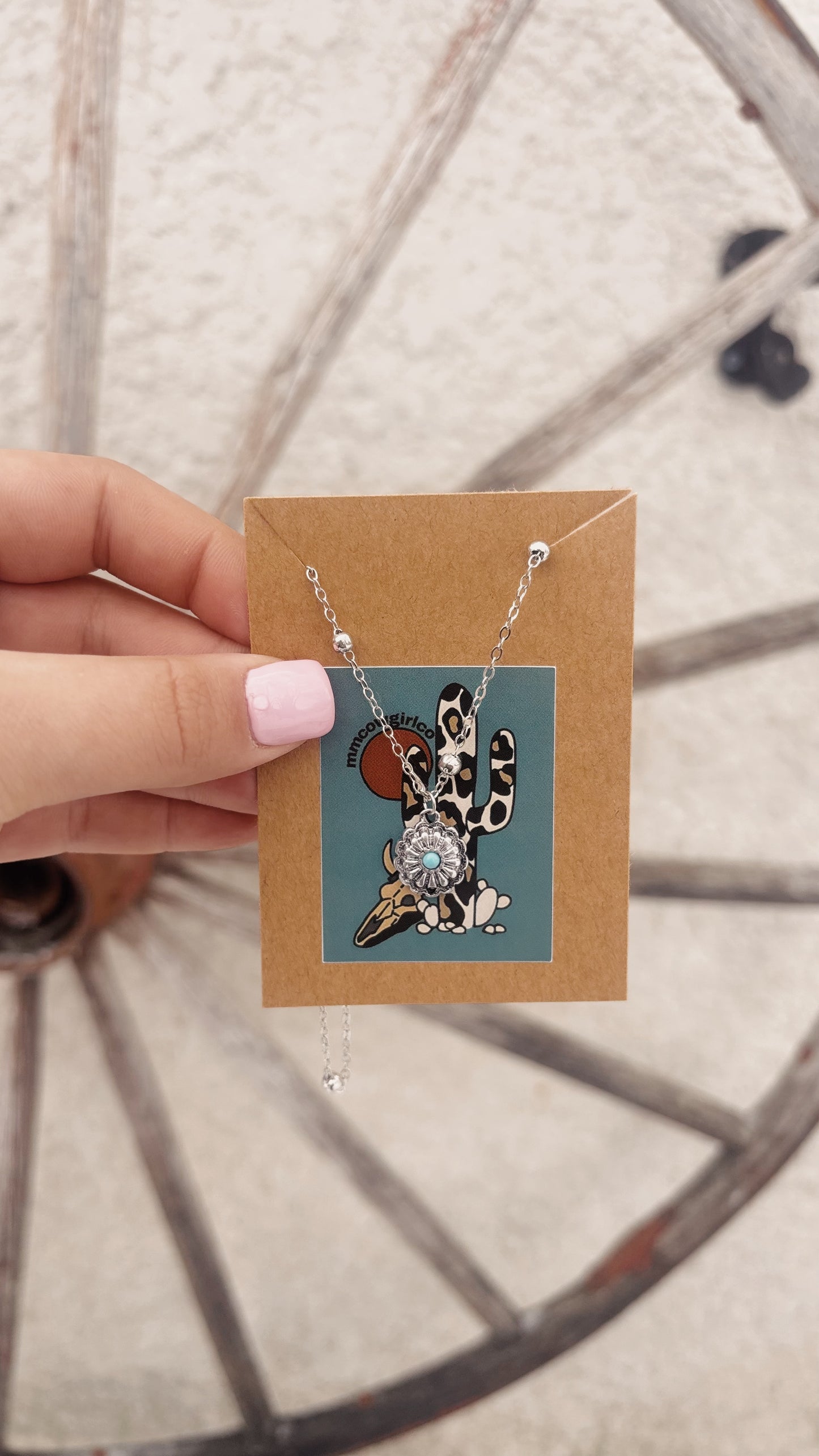 Turquoise Circle Necklace