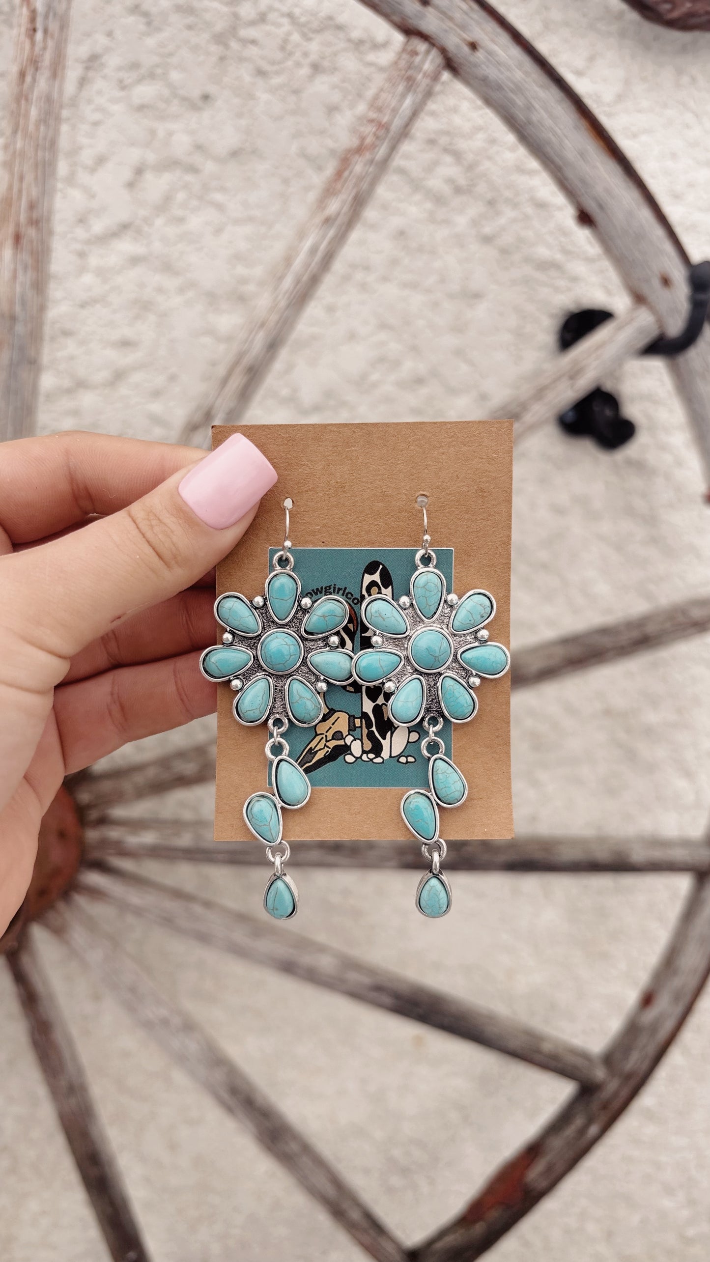 Floral Dangle Earrings