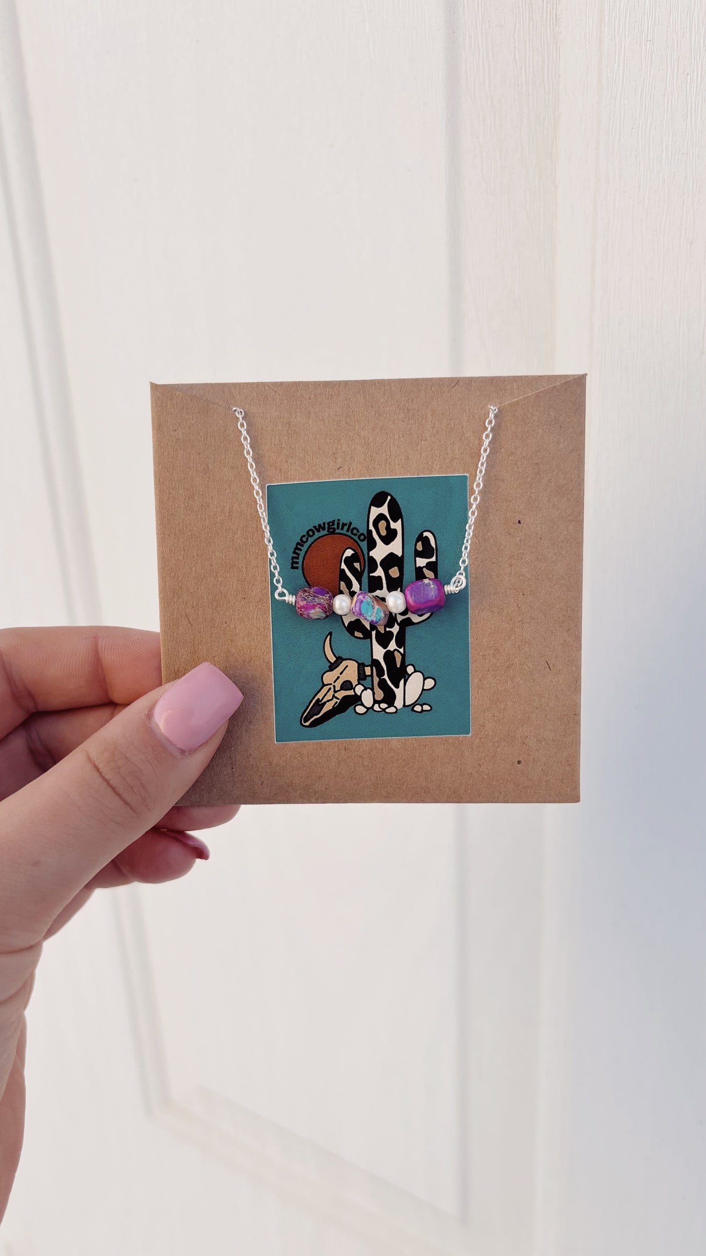 Pearl and Purple Necklace