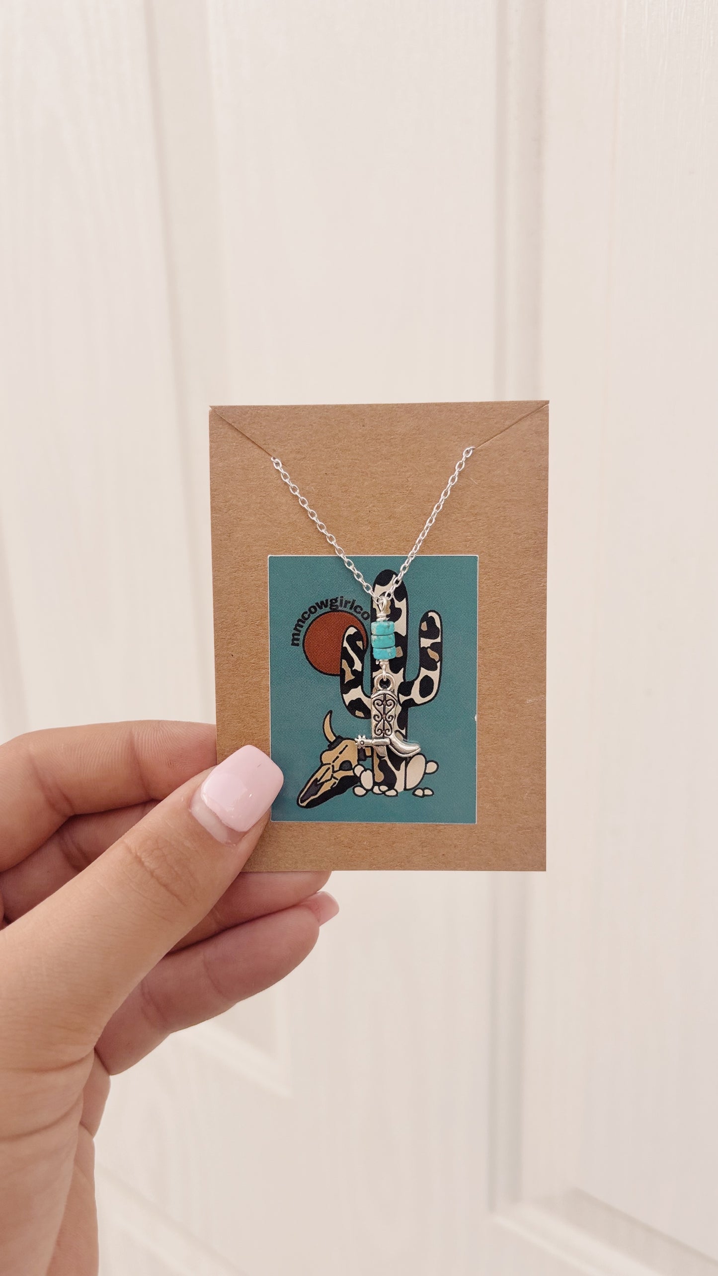 Cowboy Boot and Spur Necklace