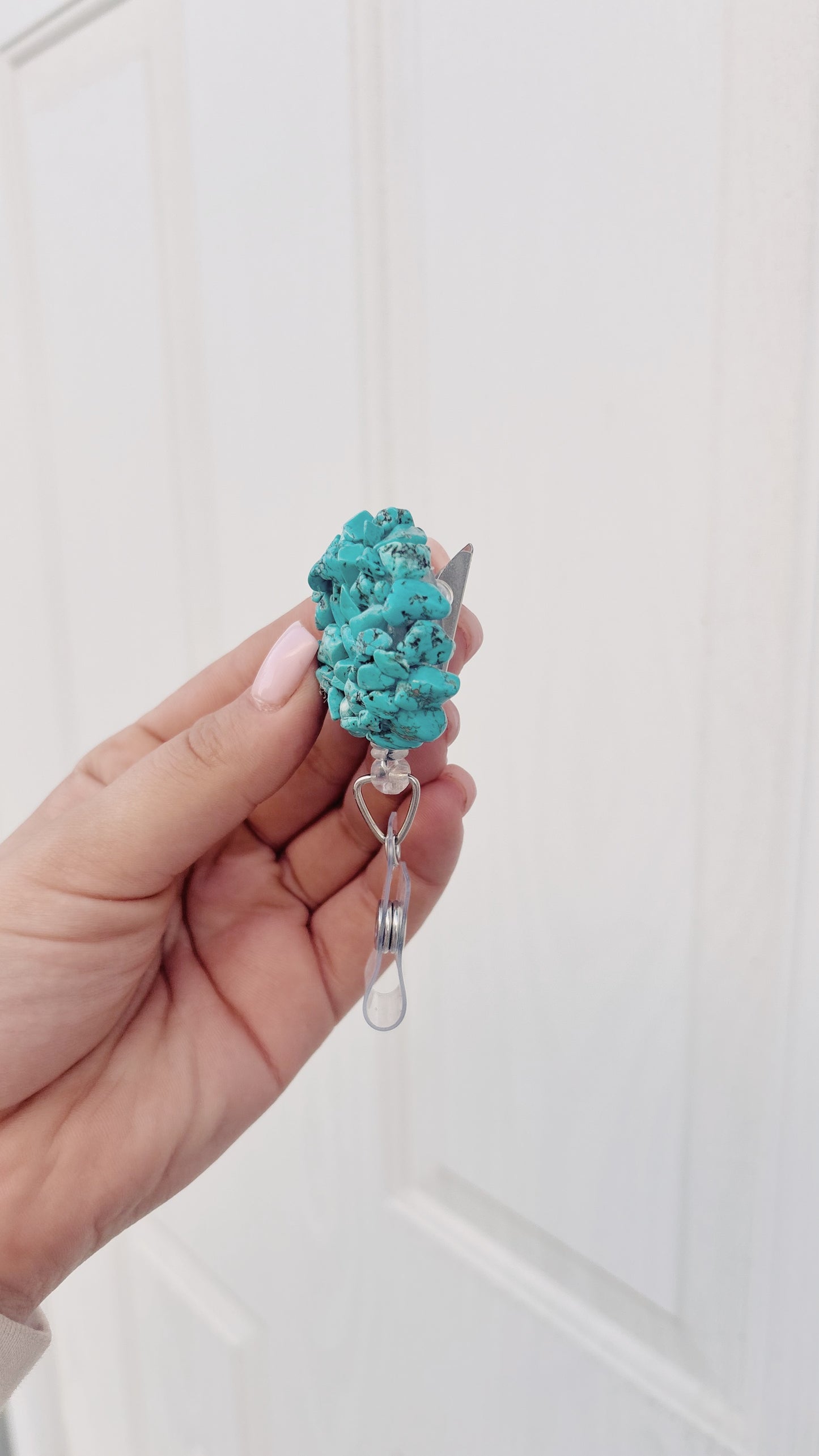 Turquoise Cluster Badge Reel