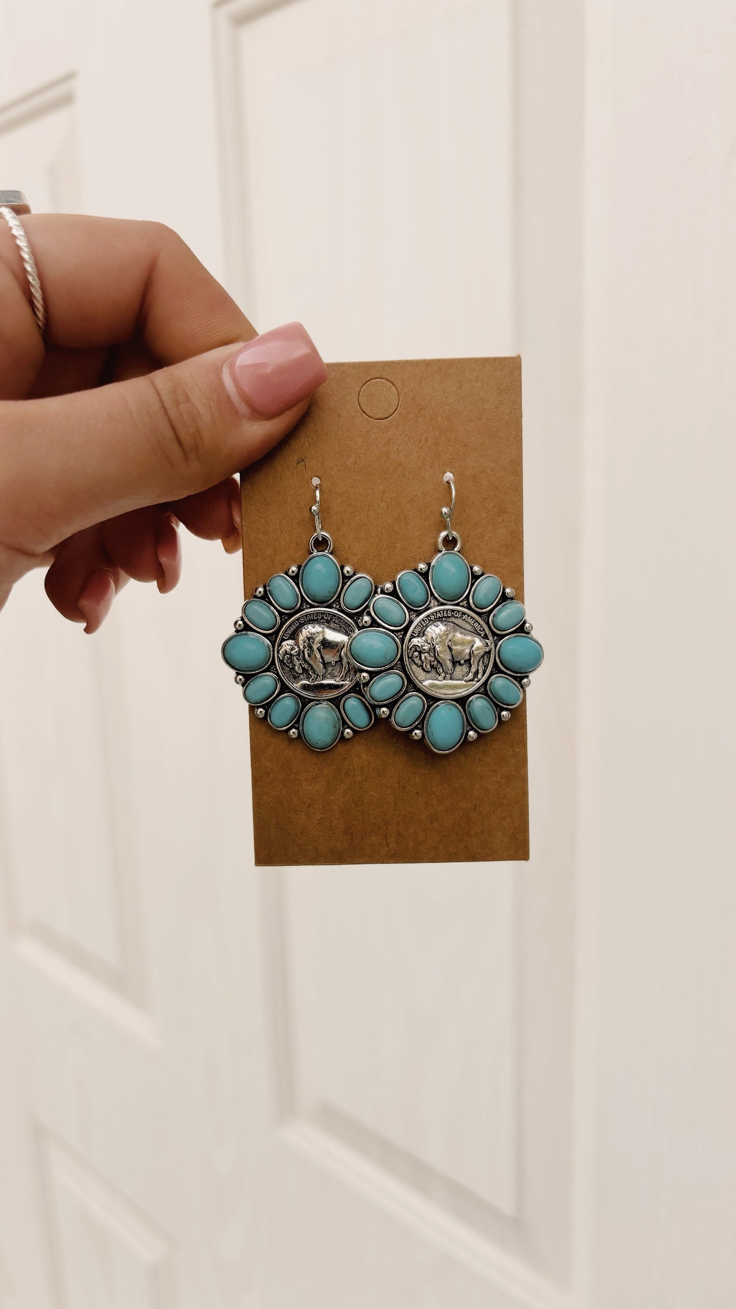 Buffalo Coin Inspired Earrings