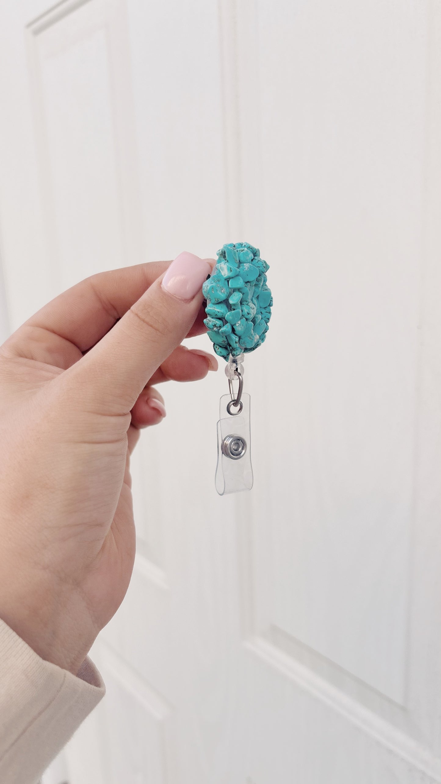 Turquoise Cluster Badge Reel