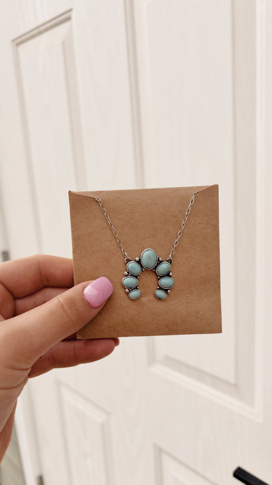 Turquoise Blossom Necklace