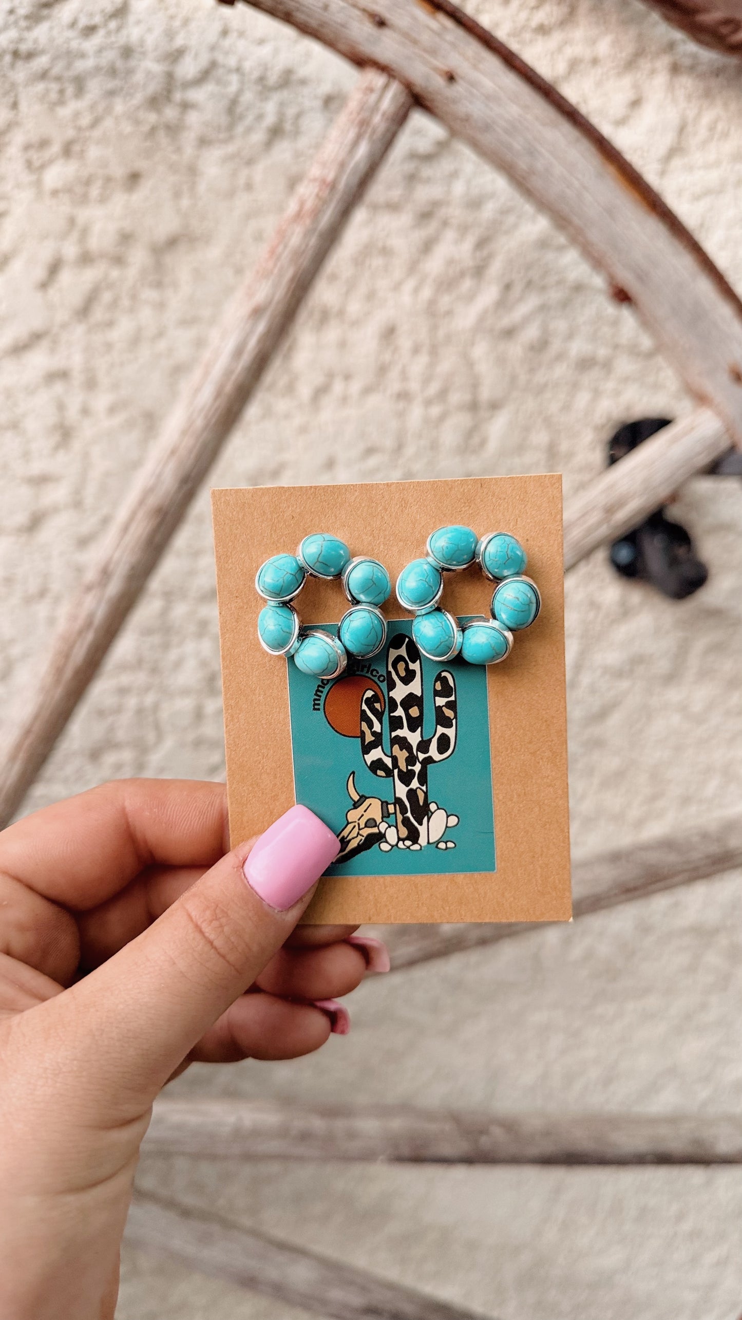 Circle Chunk Earrings