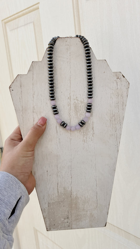 Purple Beaded Necklace