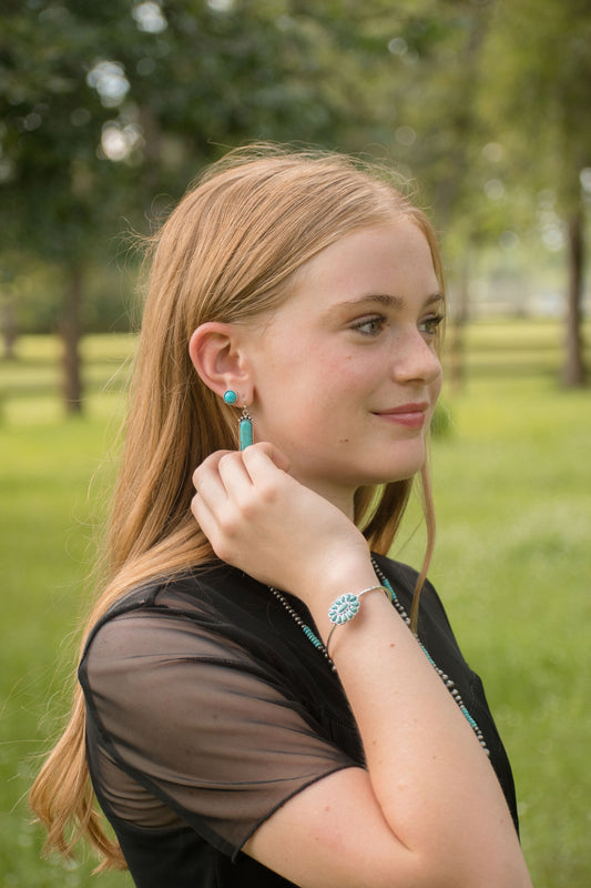 Turquoise Flower Bracelet