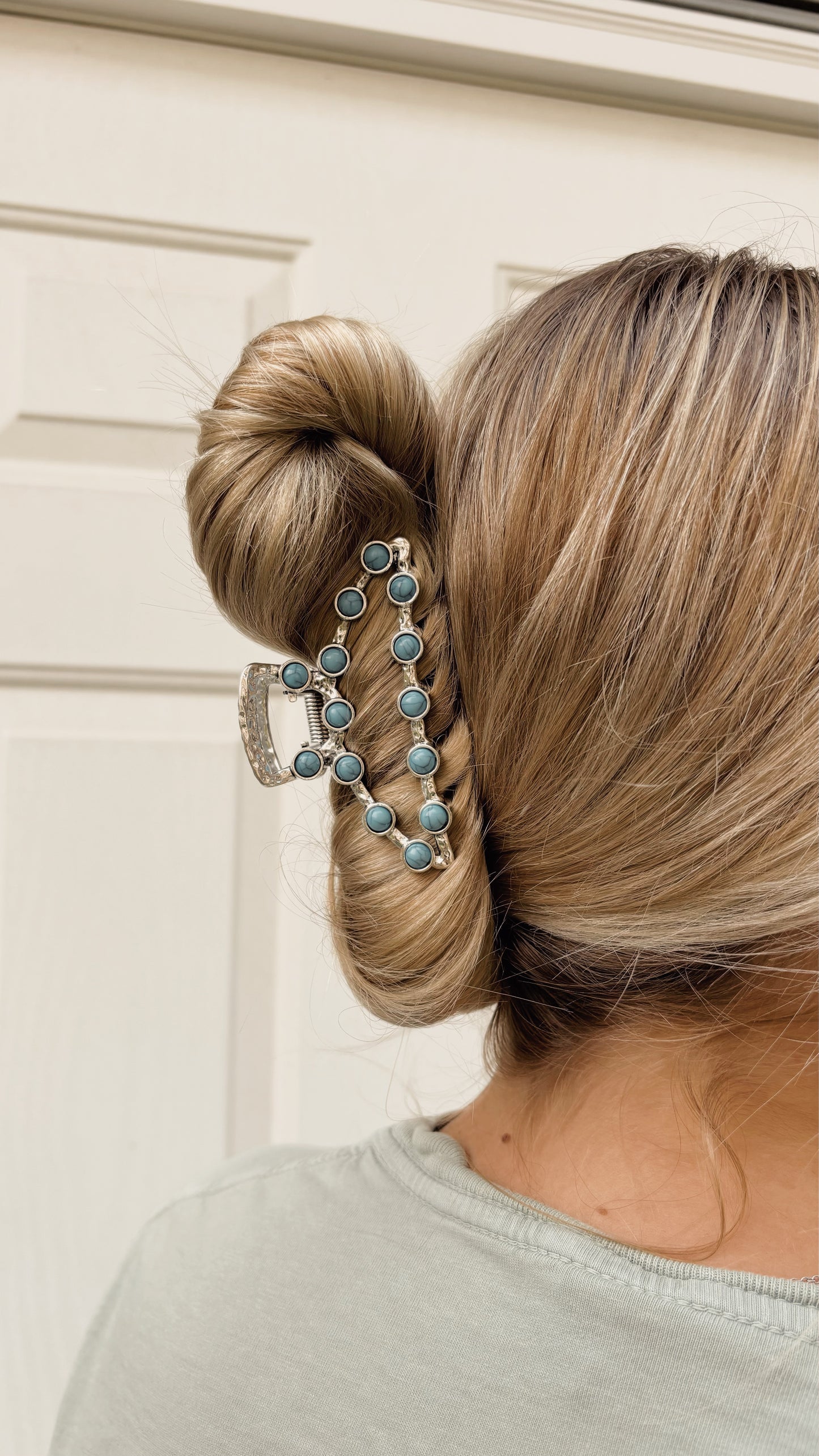 Turquoise Claw Clip