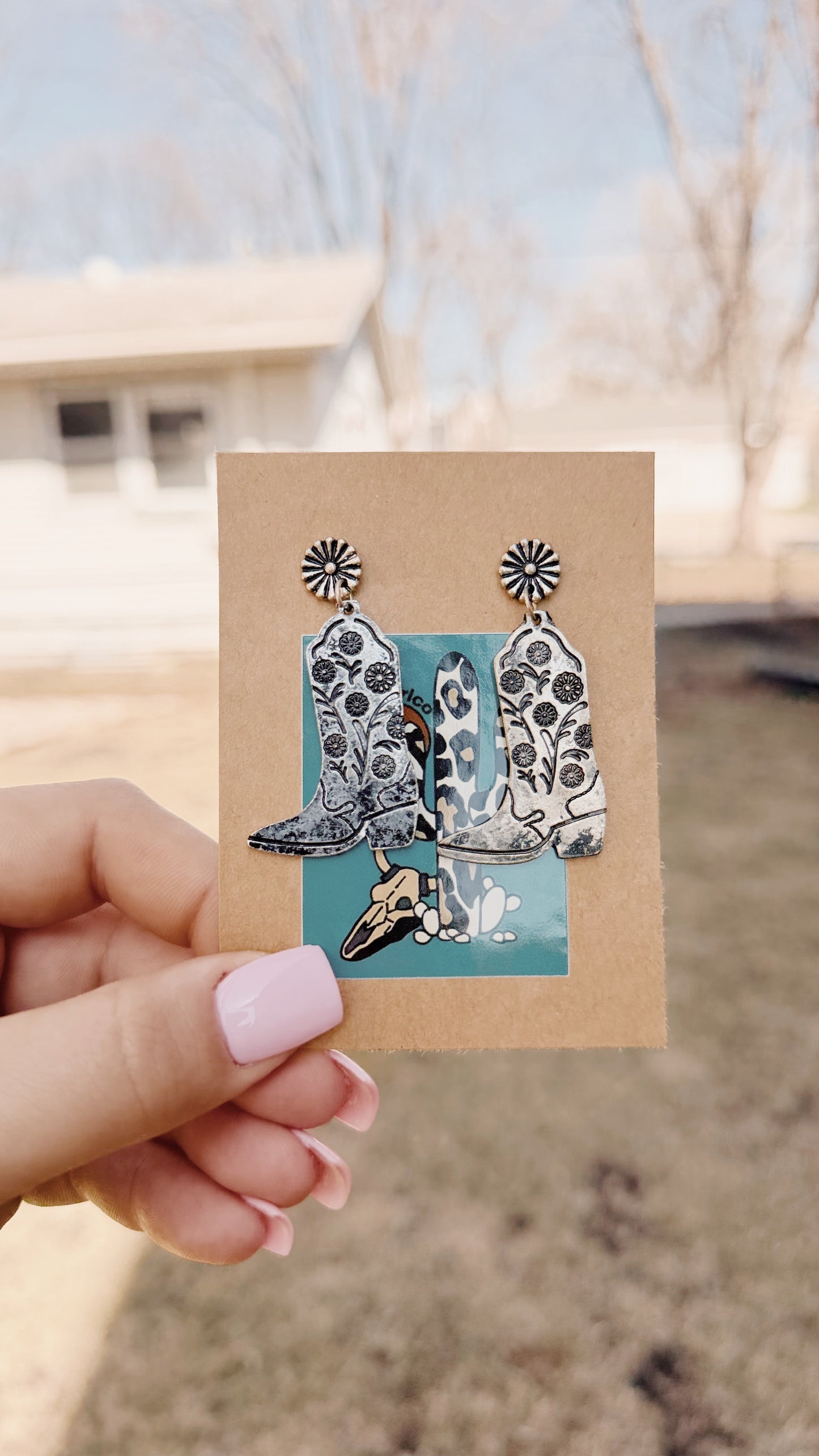 Cowgirl Boot Earrings