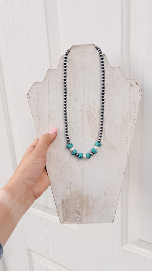 Pearl Turquoise Necklace
