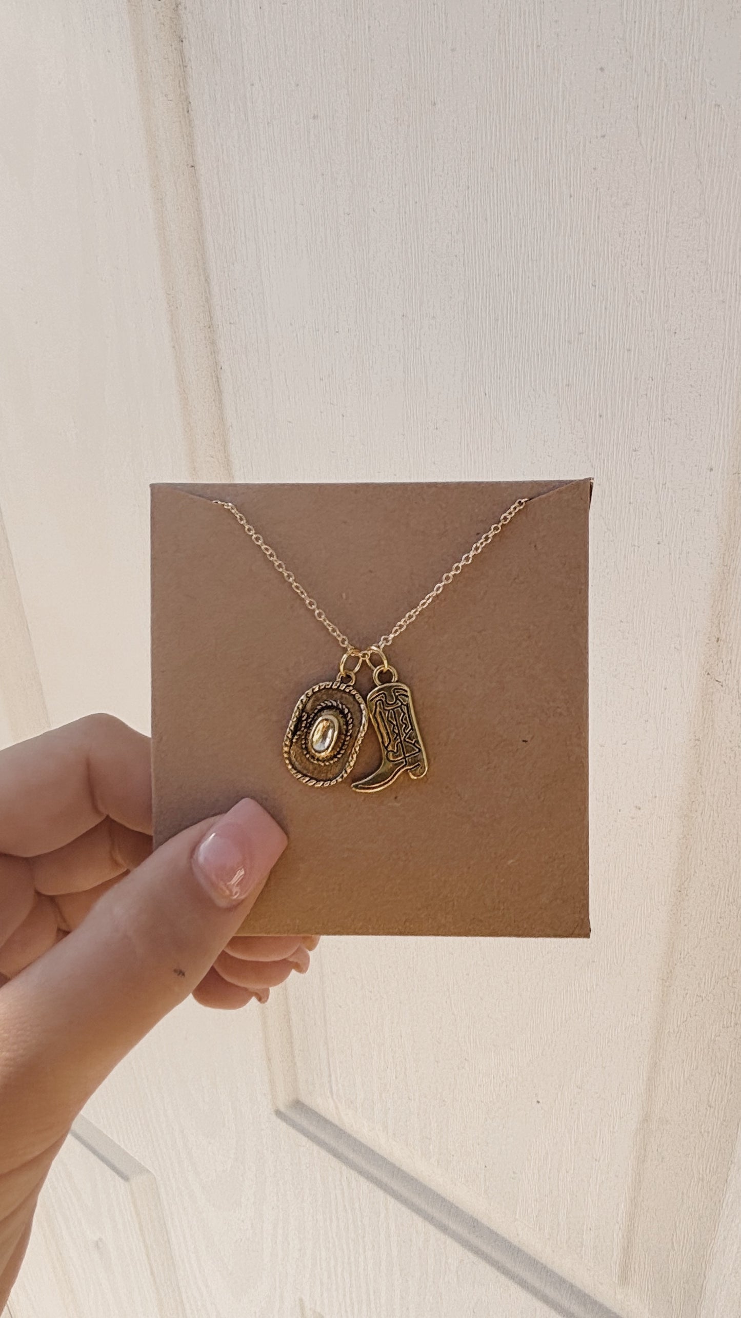 Gold or Silver Charm Necklace