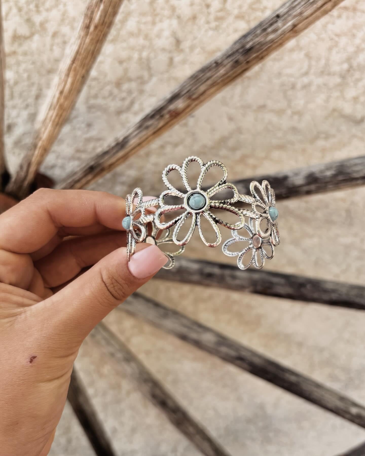 Large Floral Bracelet