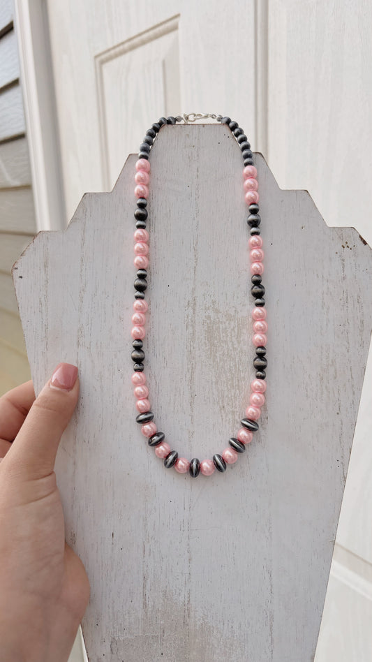 Pink Beaded Necklace