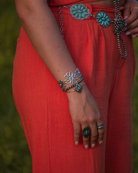 Large Floral Bracelet