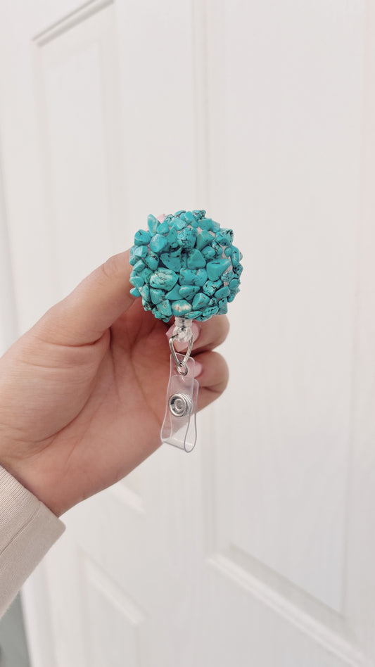 Turquoise Cluster Badge Reel