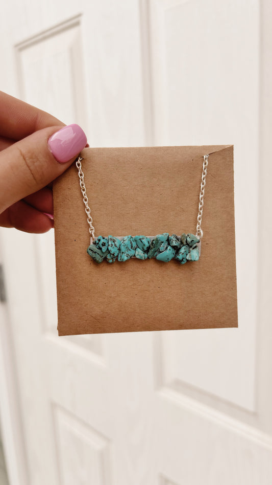 Turquoise Chunk Necklace