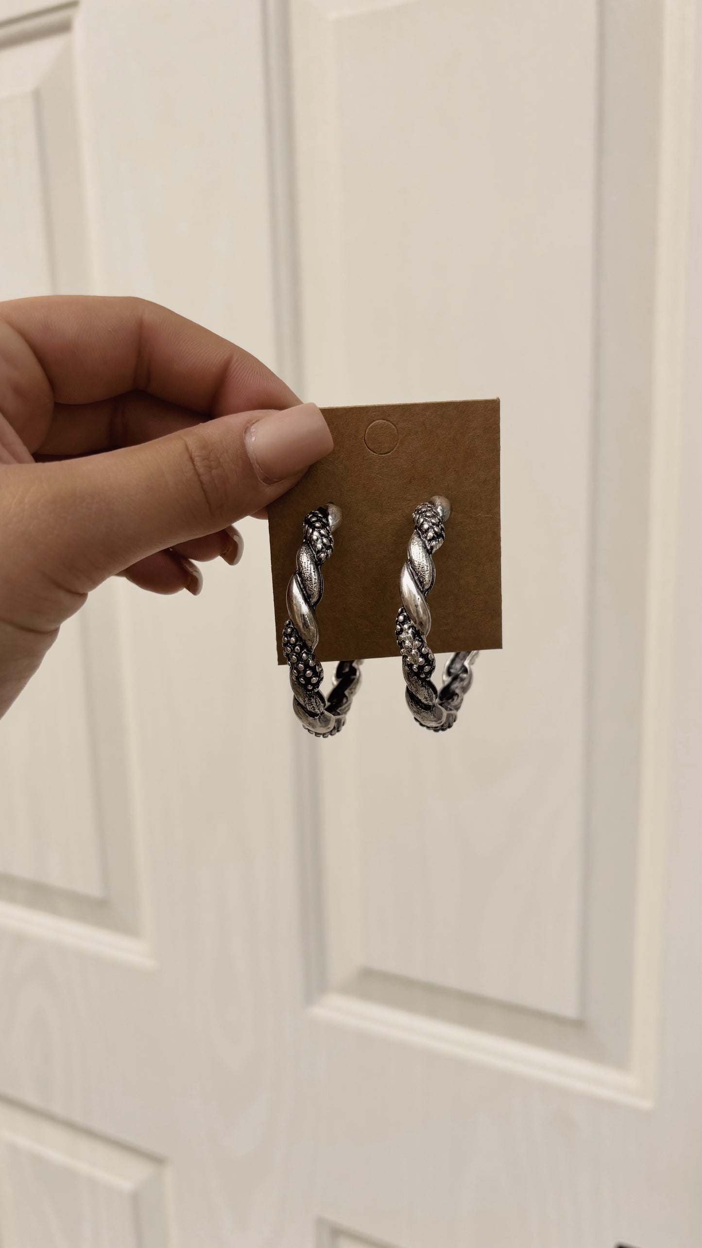 Large Silver Earrings