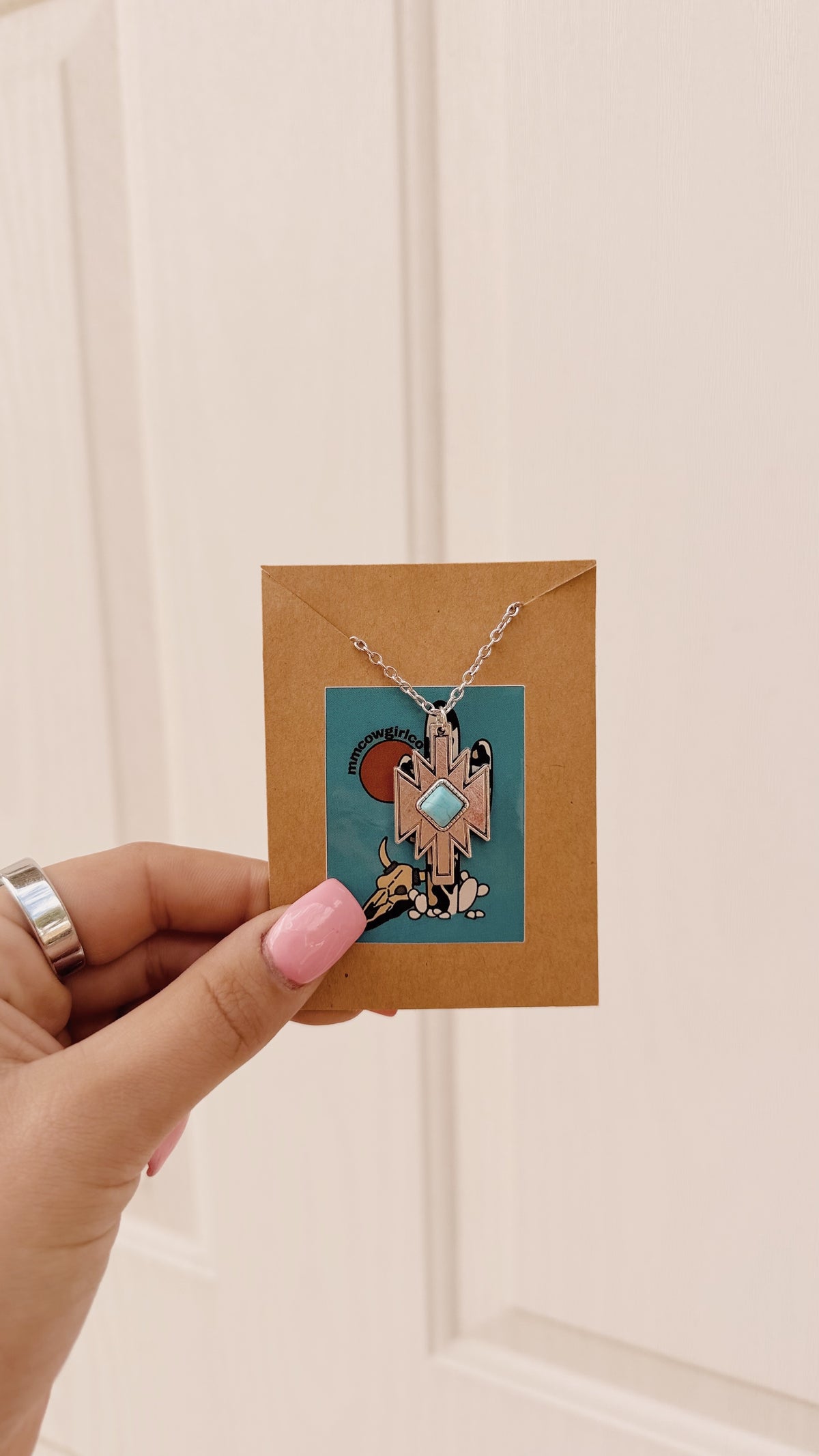 Aztec and Turquoise Necklace