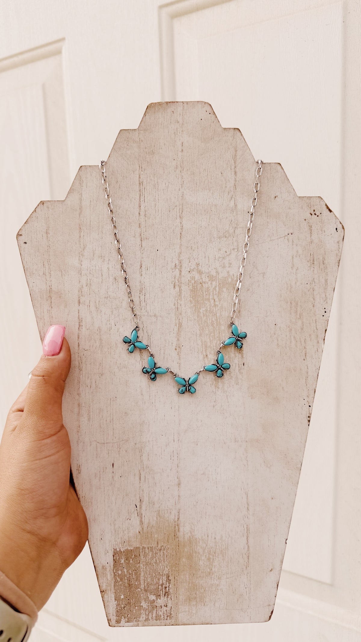 Turquoise Butterfly Necklace