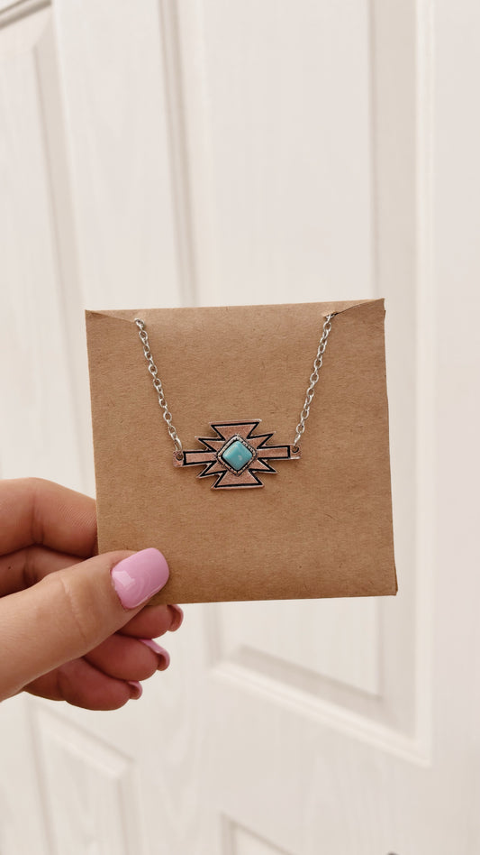 Turquoise Aztec Necklace