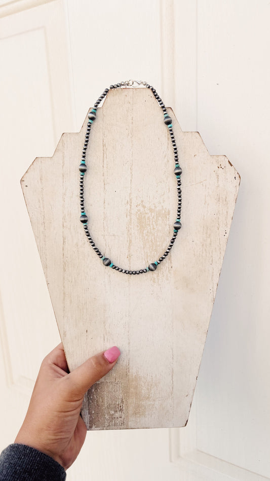 Texture Beaded Necklace