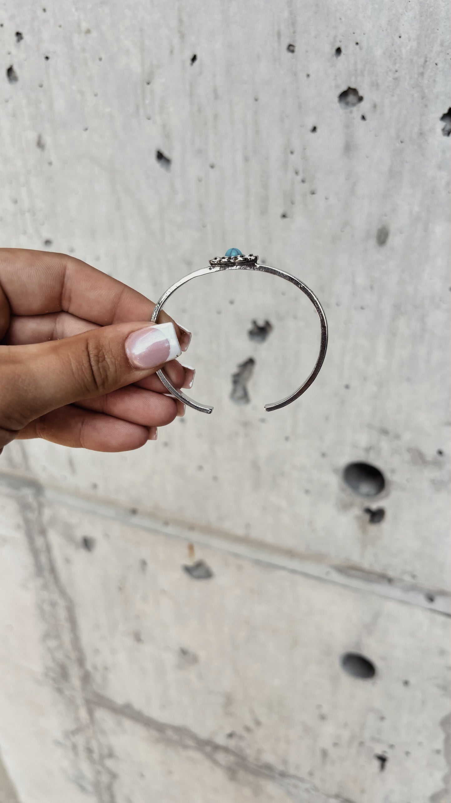 Small Floral Turquoise Bracelet