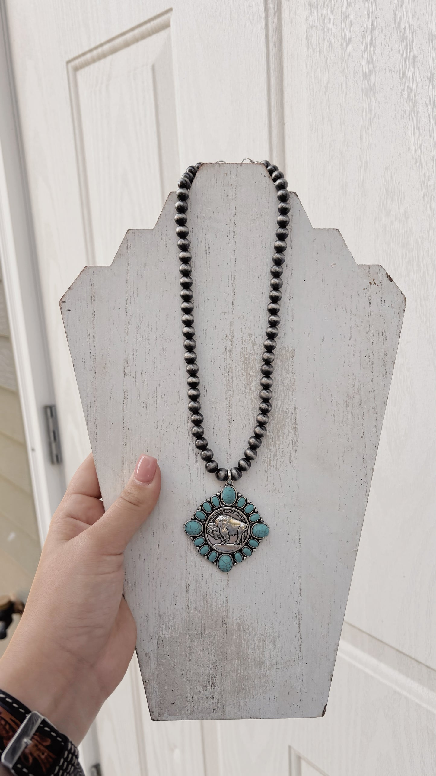 Buffalo Coin Inspired Necklace