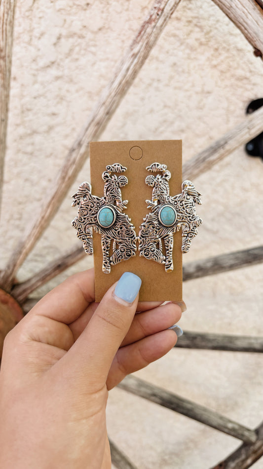 Bucking Bronc Earrings