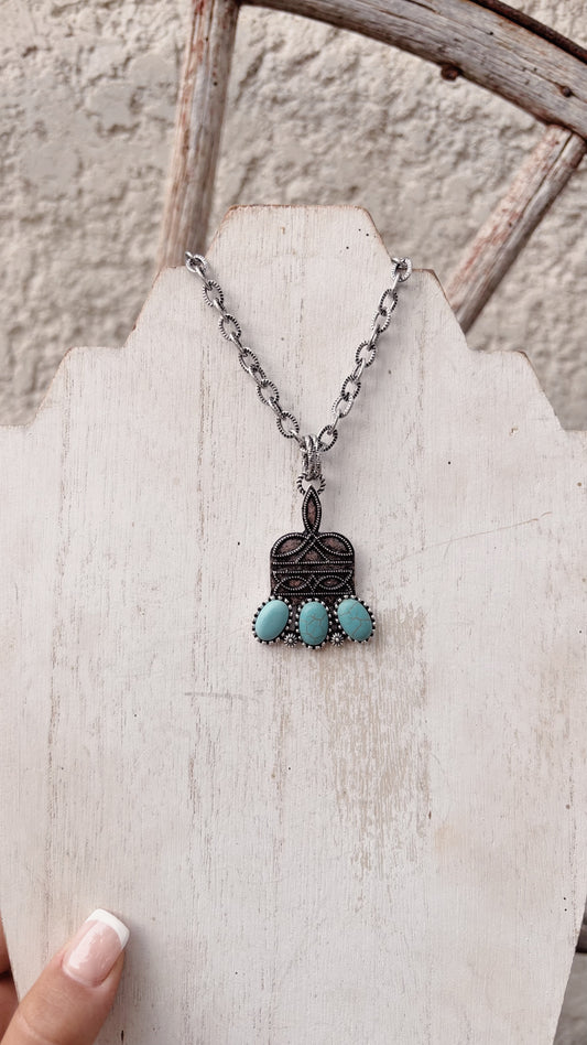 Boot Stitch Necklace