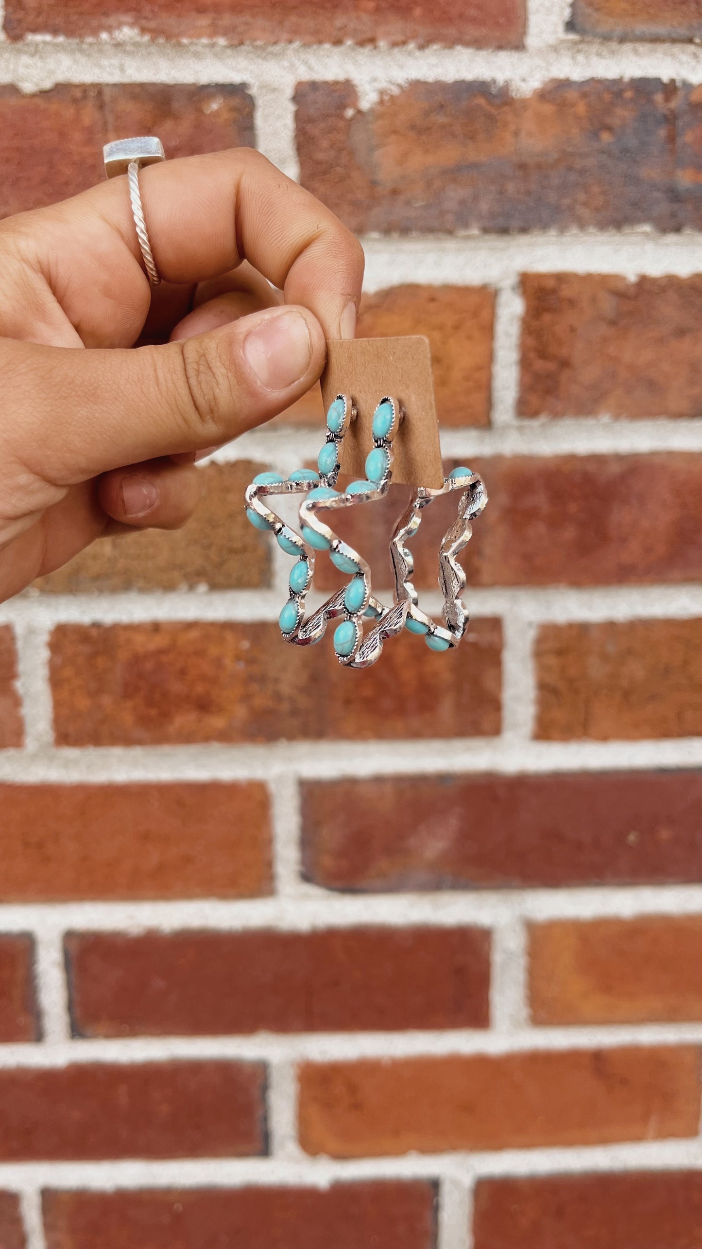 Turquoise Star Earrings