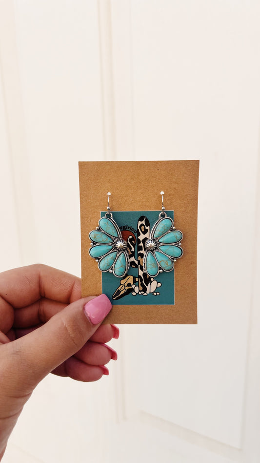 Half Flower Earrings