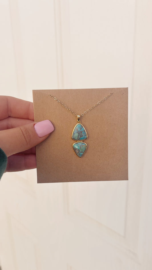 Gold Triangle Necklace