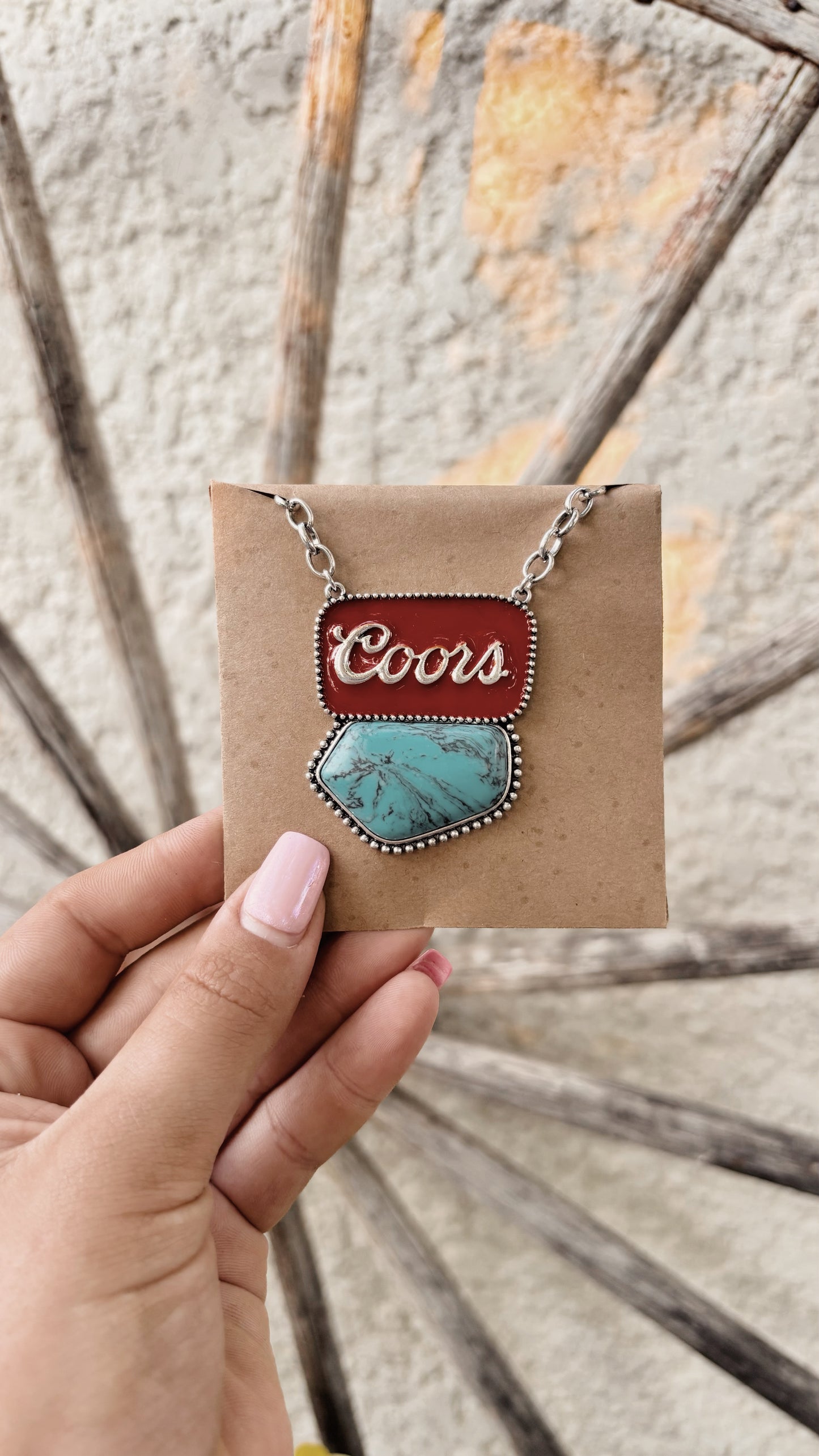 Coors and Turquoise Necklace