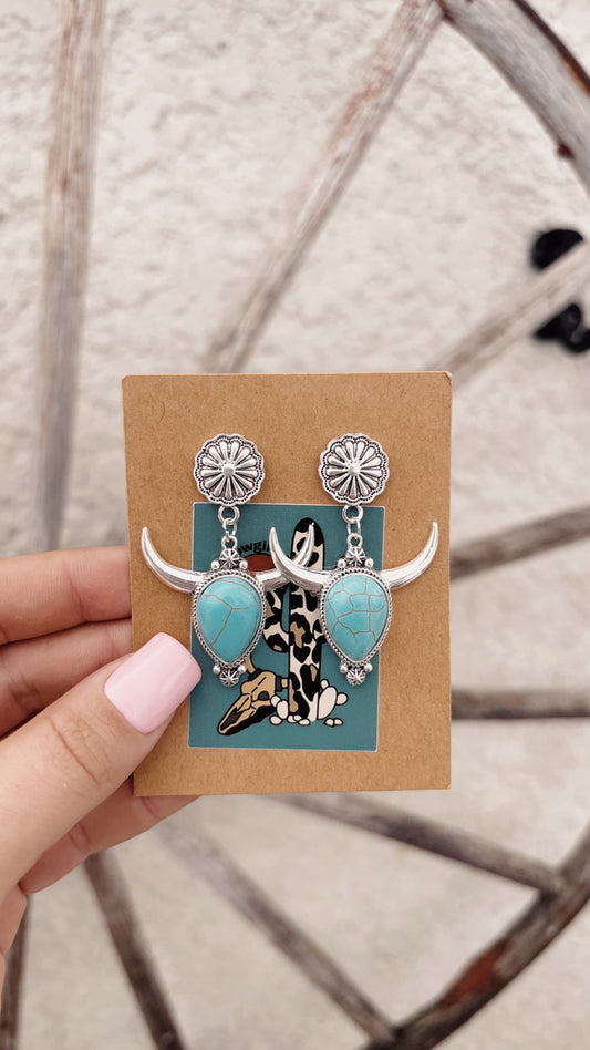 Bull Head Earrings