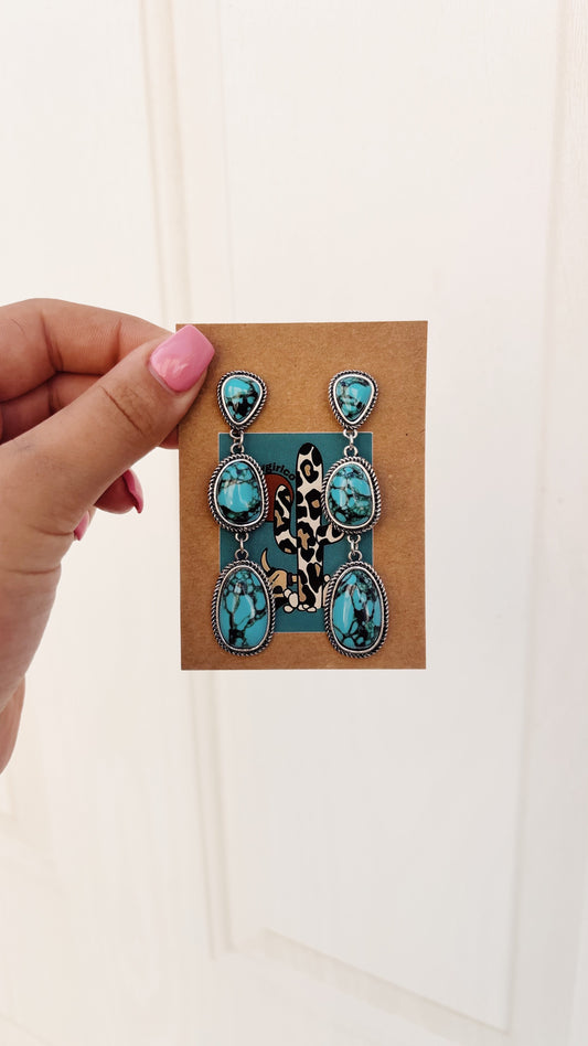 Three Stone Earring