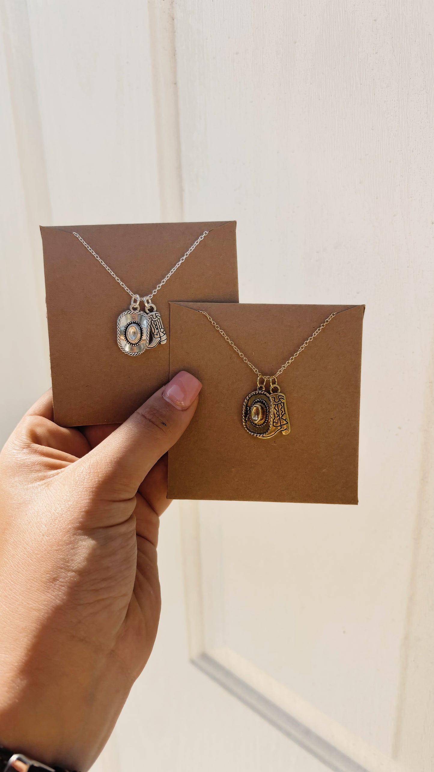 Gold or Silver Charm Necklace