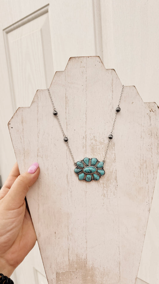 Turquoise and Navajo Necklace