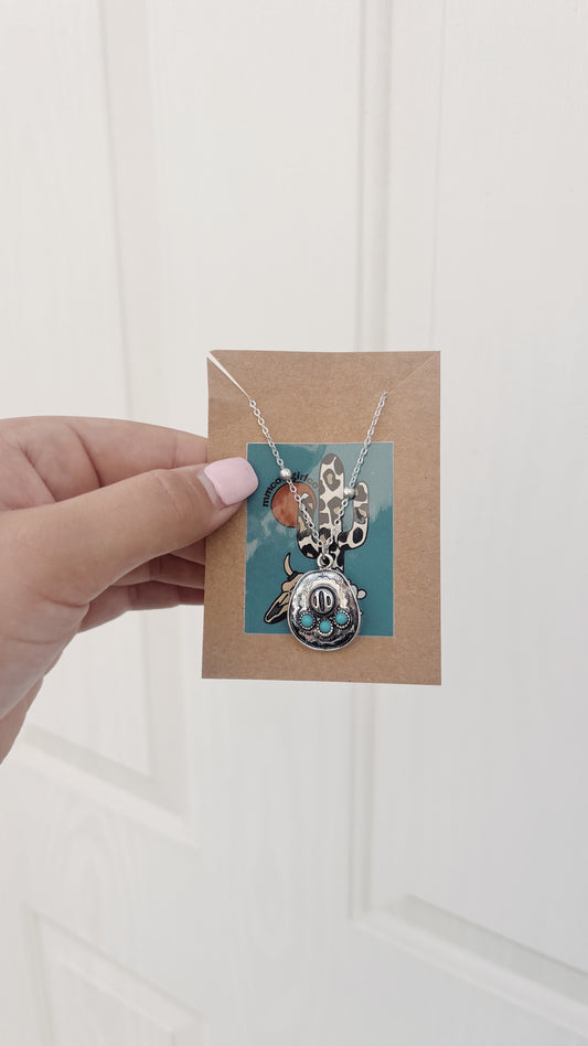 Cowgirl Hat Necklace